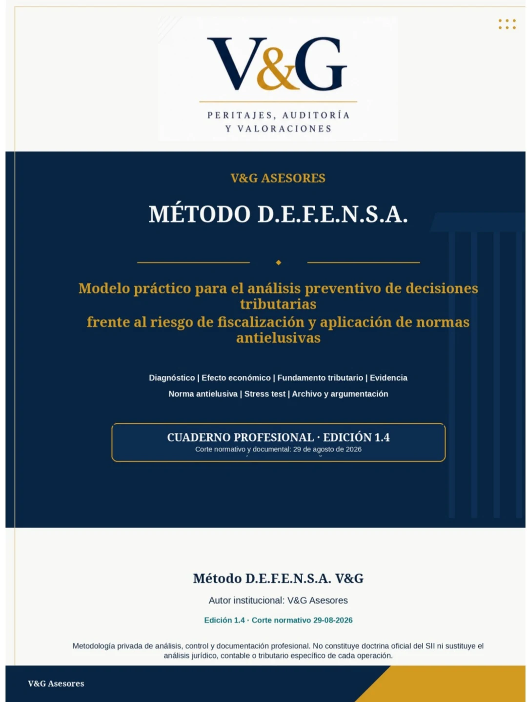 Portada de Método D.E.F.E.N.S.A.
